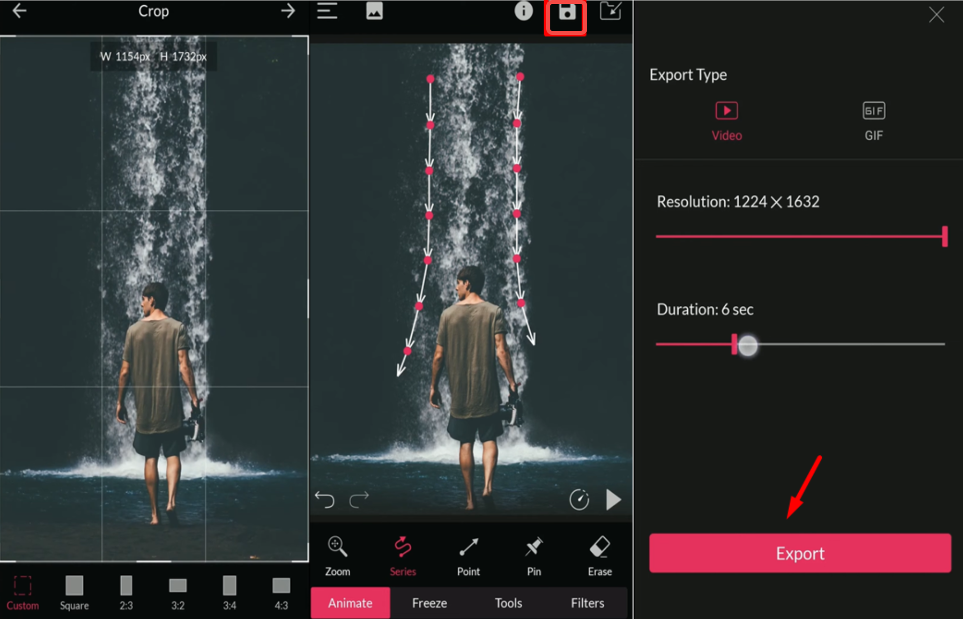 Image revealing how to create an animated image on Android