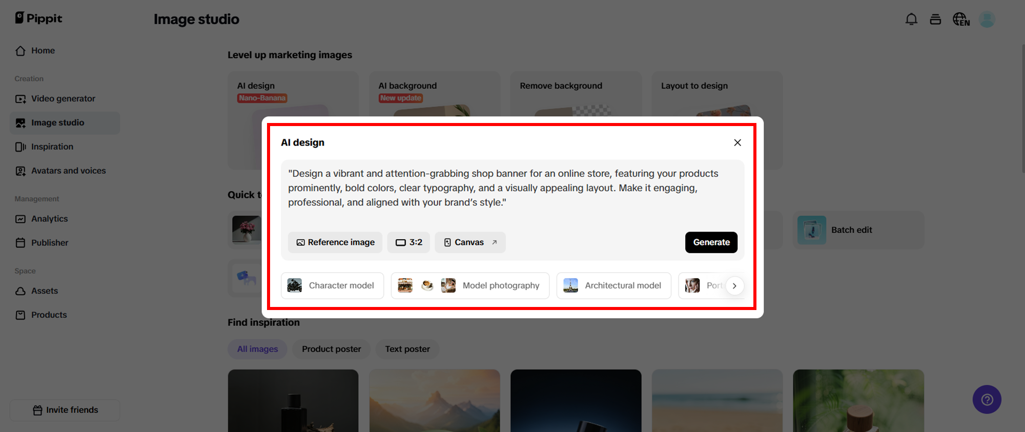 Introduce indicaciones y genera
