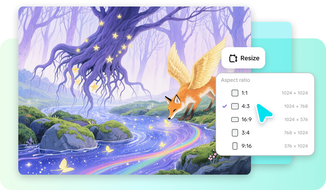 Various aspect ratio options