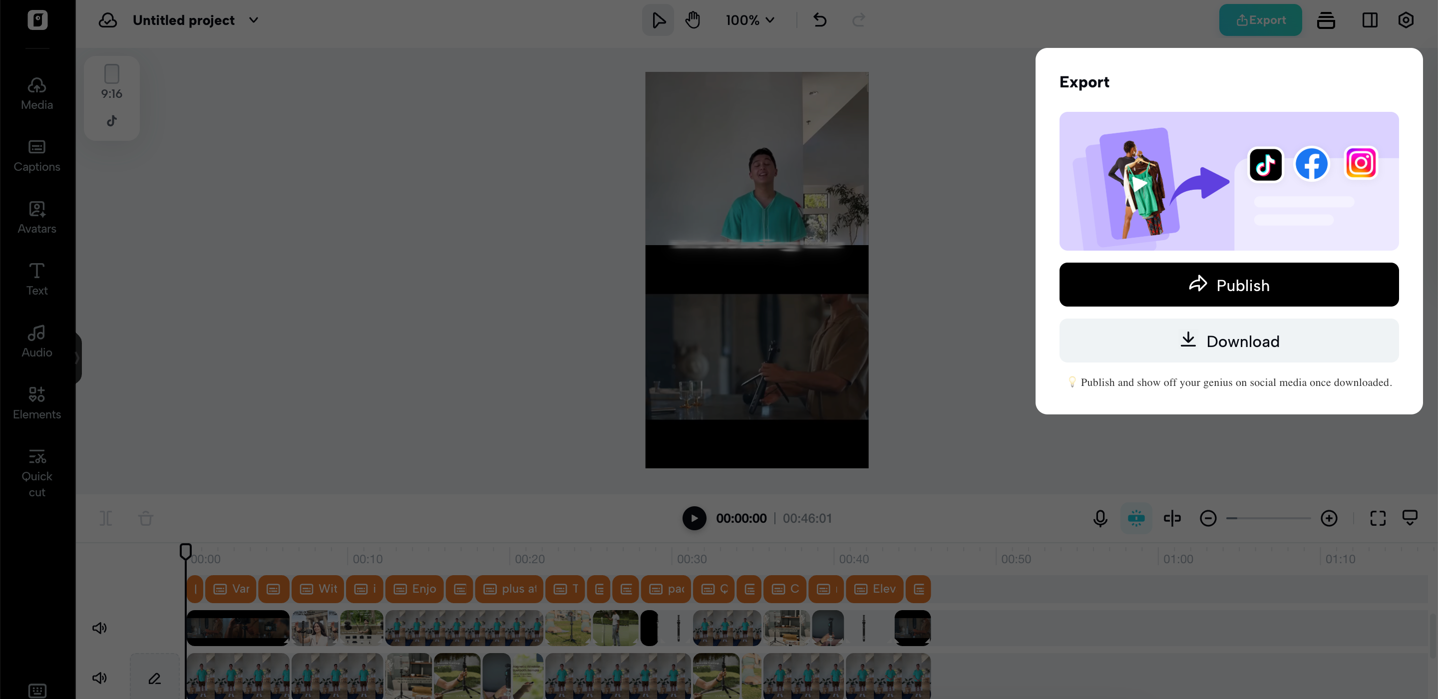 Export your video