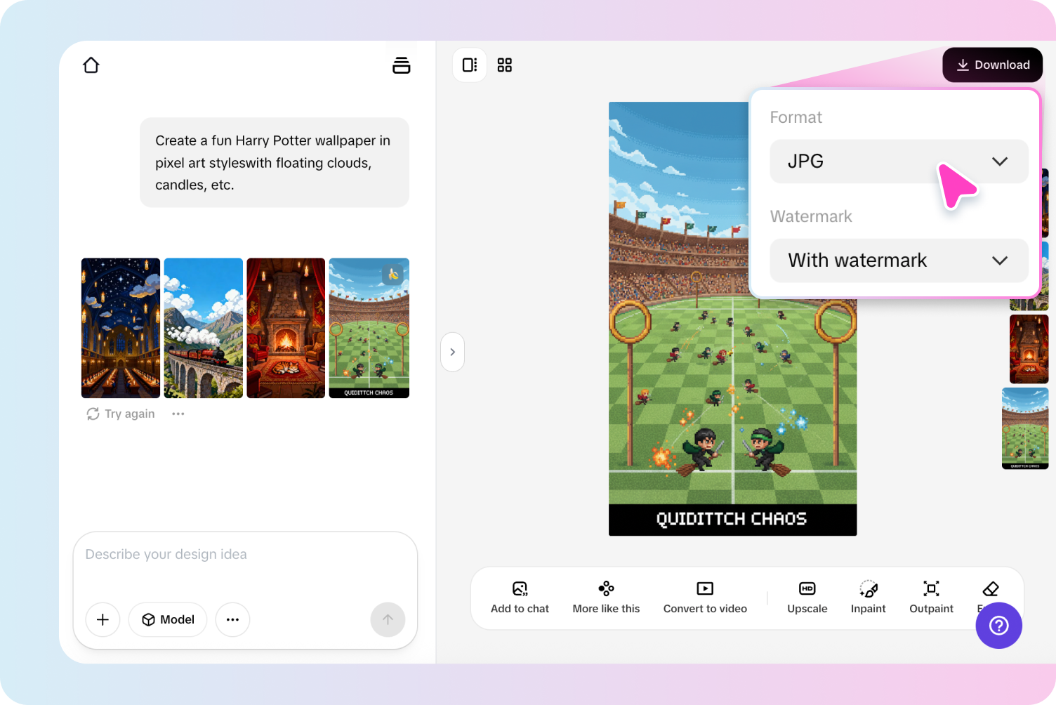 Export Harry Potter wallpaper from Pippit