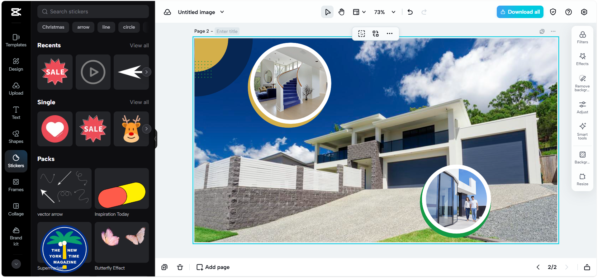CapCut Web: All-in-one AI real estate photo editor
