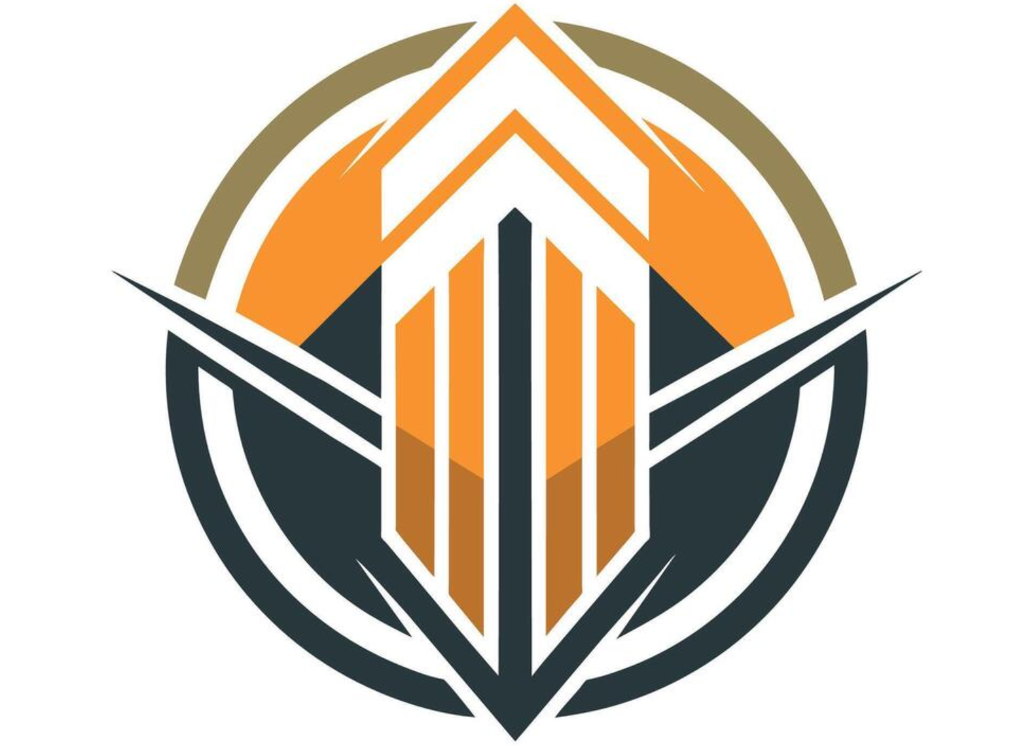 Reka bentuk logo penjenamaan minimalis dengan garis yang bersih.