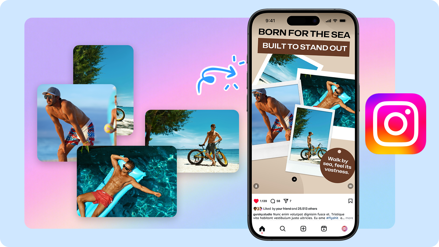 cara membuat kolase di instagram Story