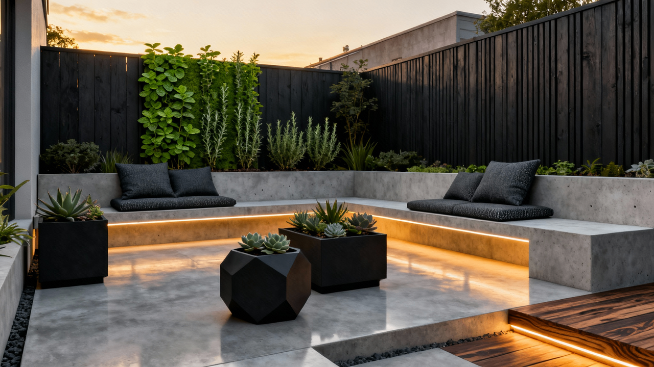 Modern minimalist deck