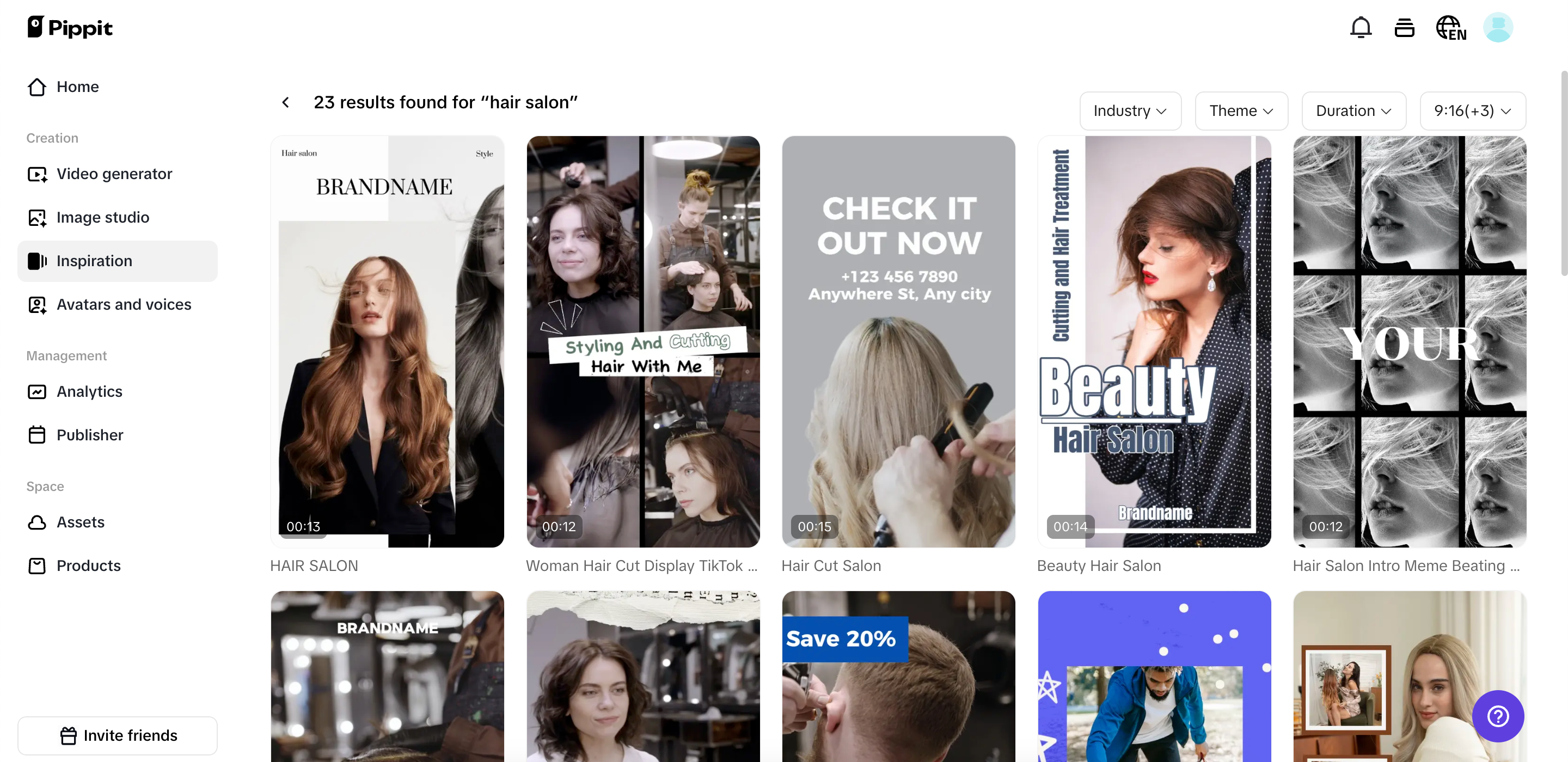 Multiple customizable templates