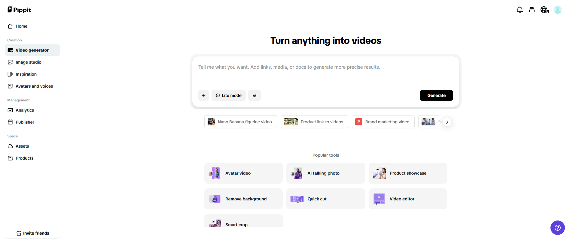 Twórz wideo w ułamkach sekund