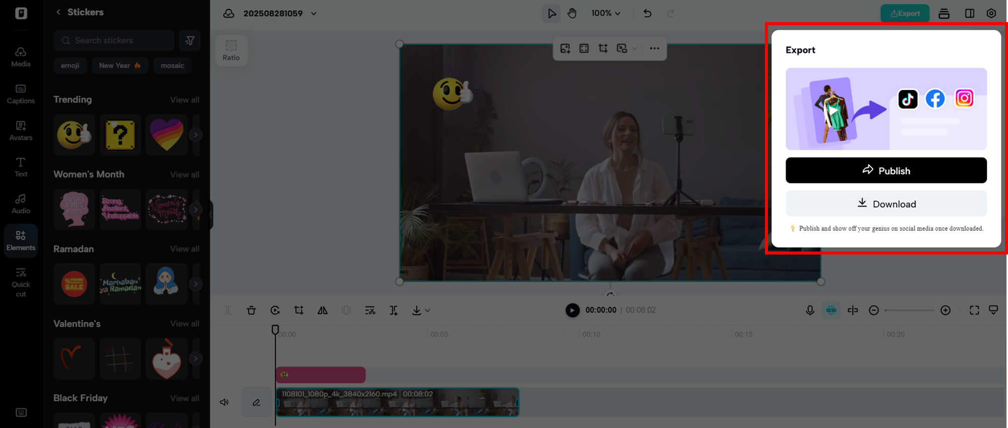 Customize and export