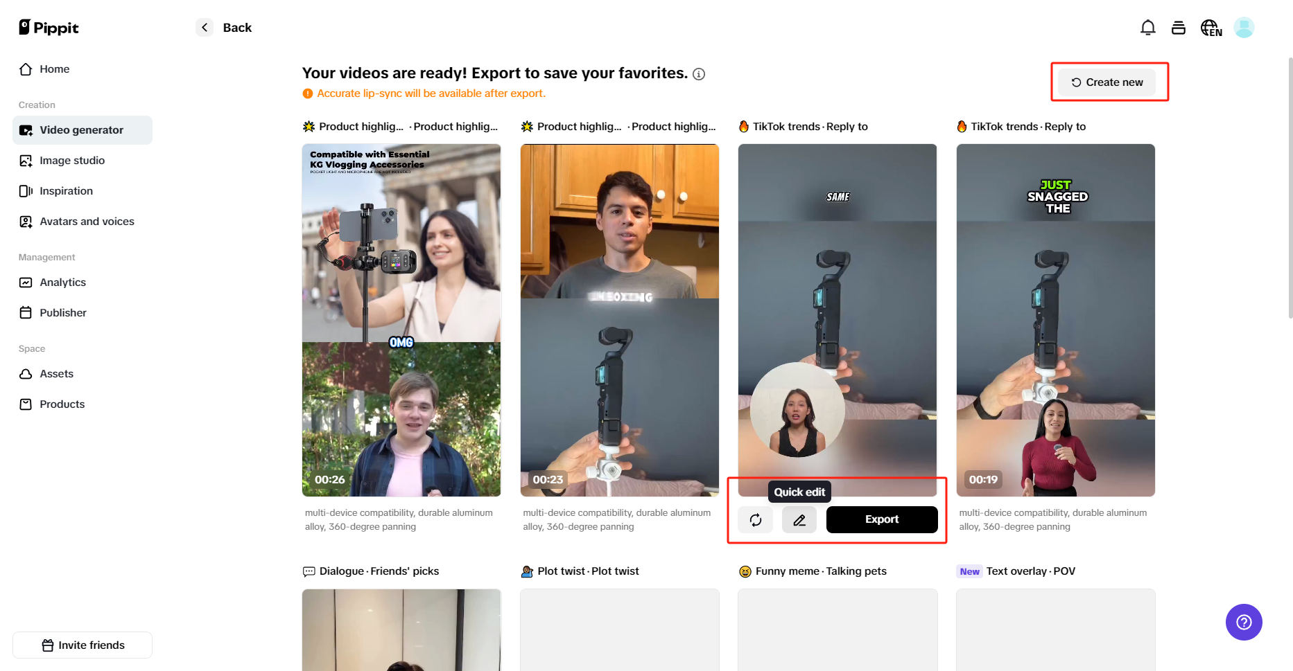 Elevate your video with AI tool