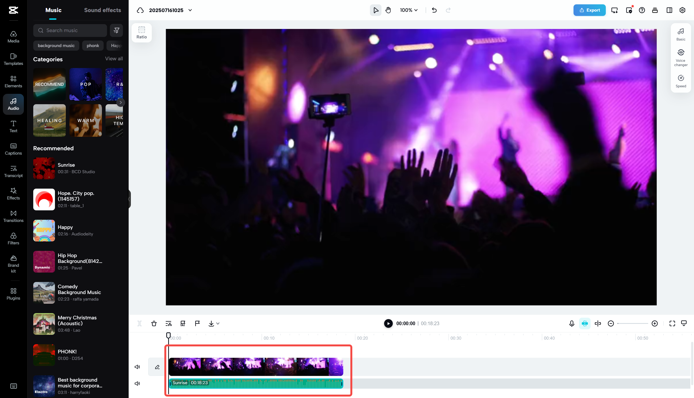 Edit a video