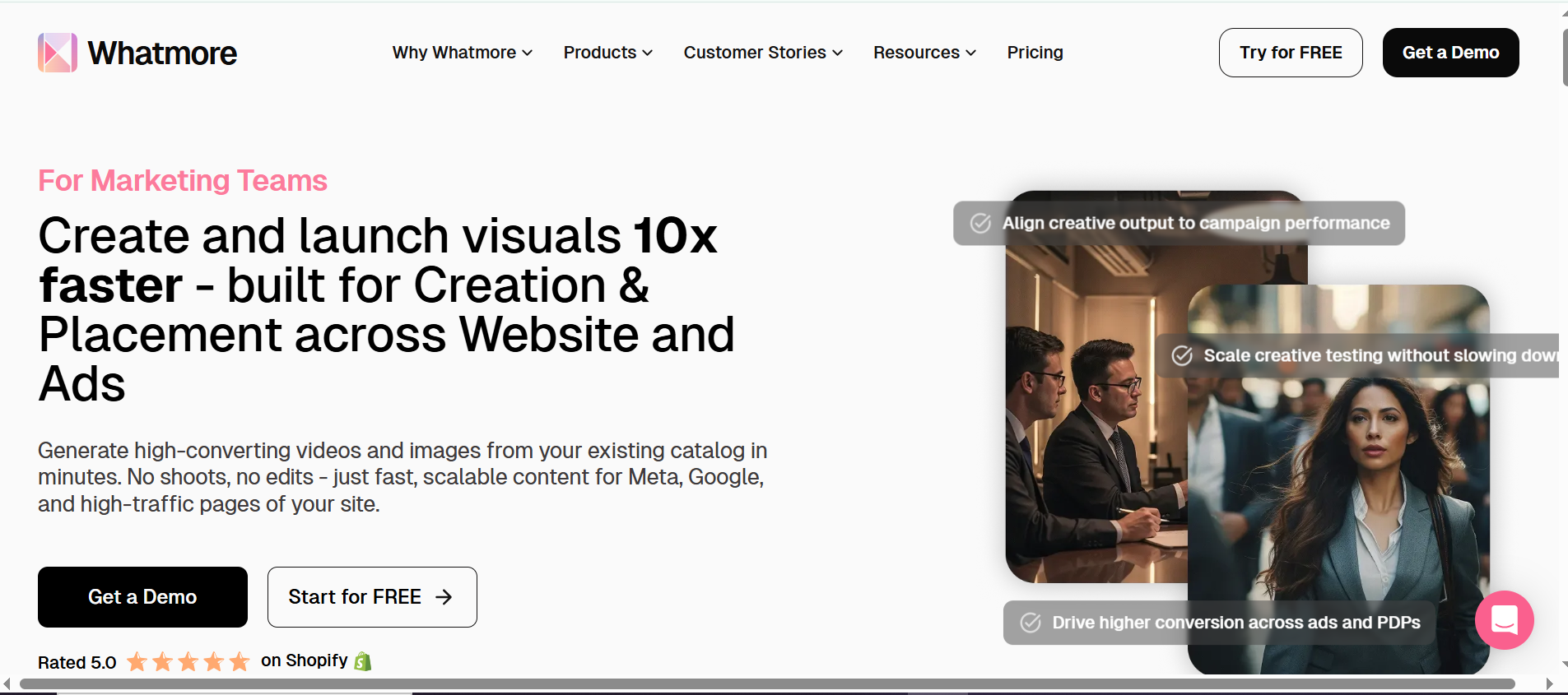 Whatmore - AI video ad generator