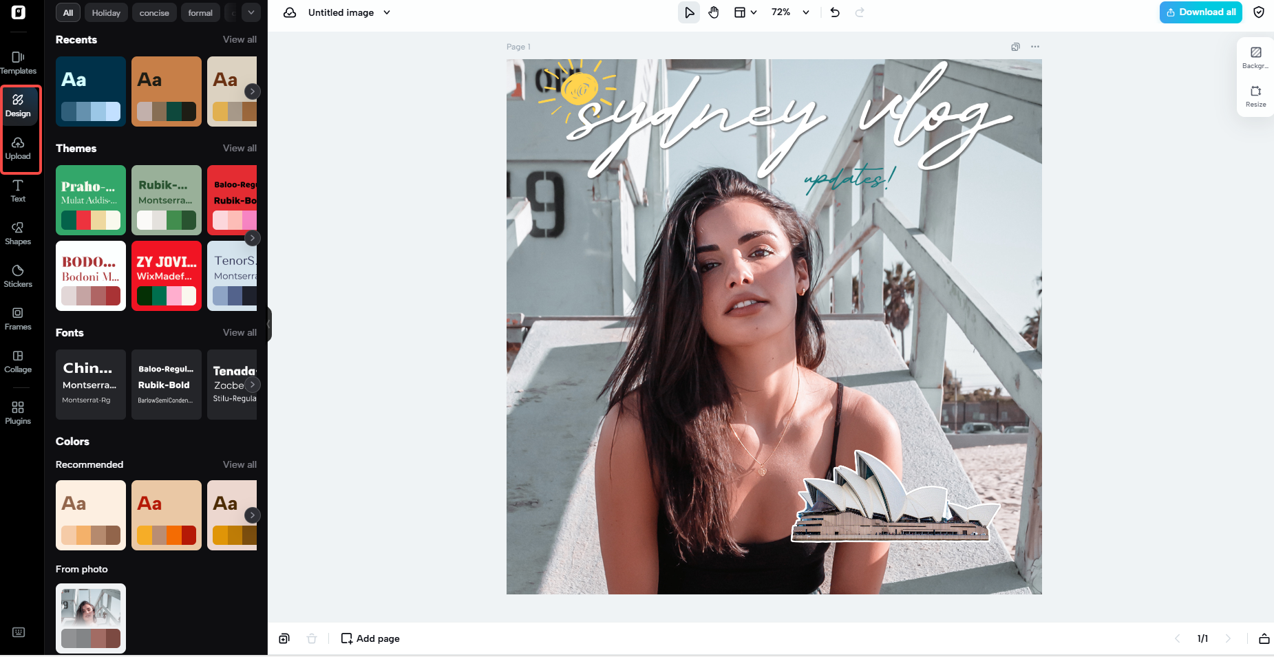 Ferramentas de edição e personalização de marca