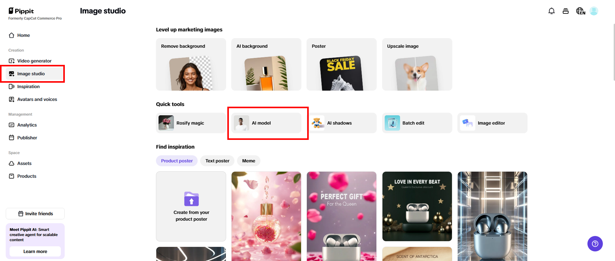 Get access to Image studio