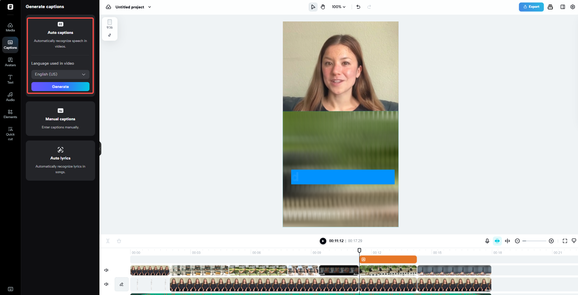 AI-generated captions