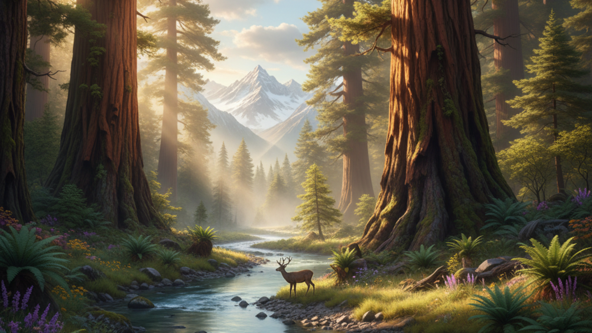 AI-generated painting on nature theme