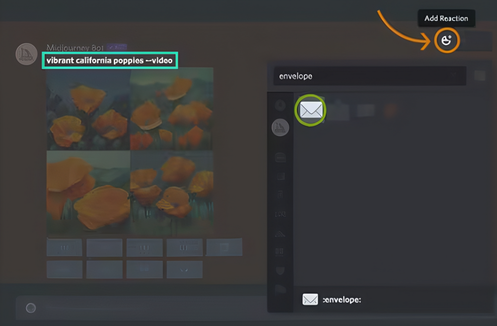 Use the /imagine command with --video