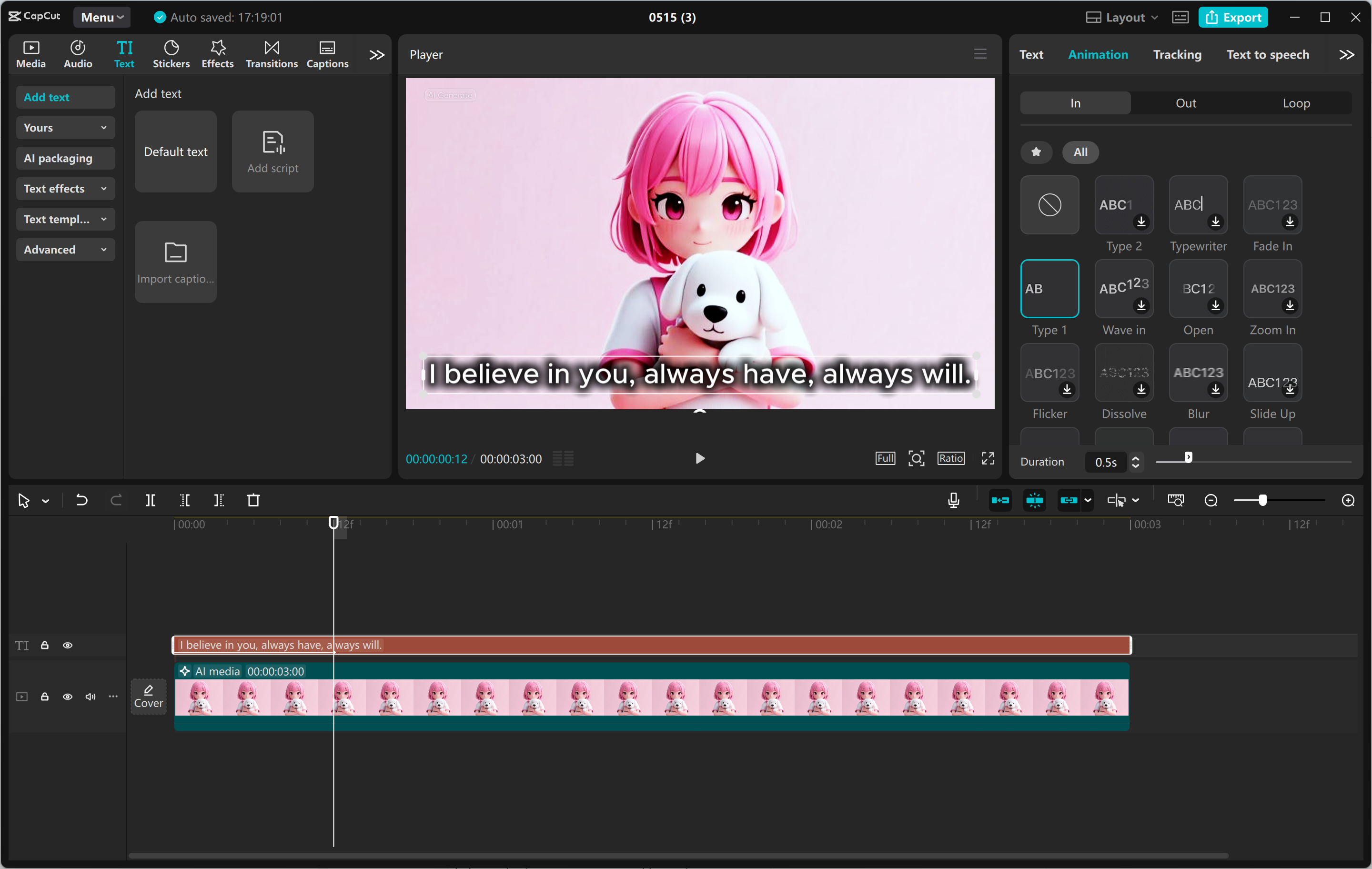 Interfaz del CapCut editor de video de escritorio: la forma más fácil de crear videos con texto animado