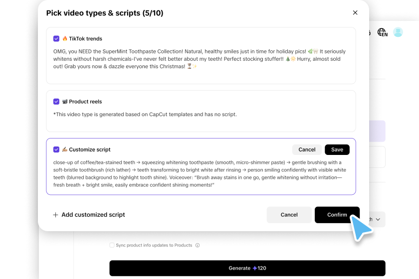 Customize your script