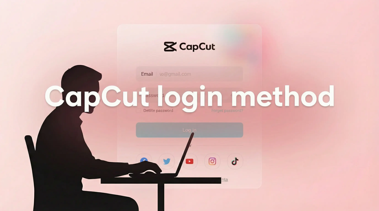 CapCut bejelentkezési módszer
