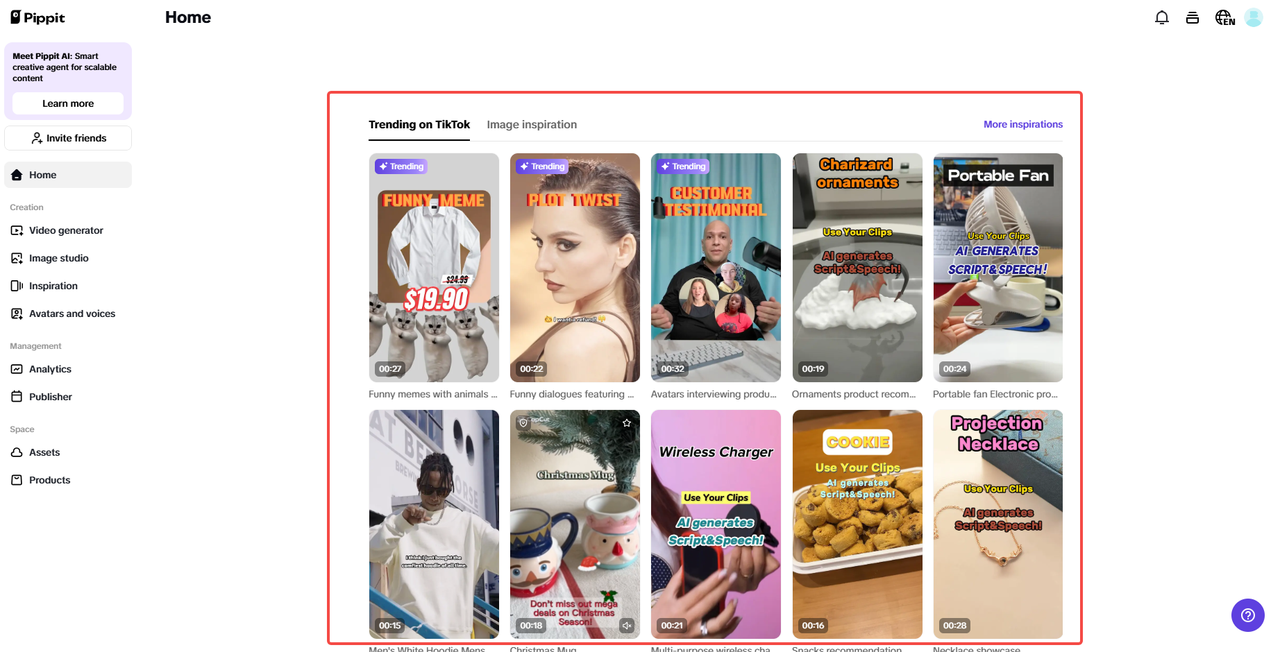 Trend-based video templates
